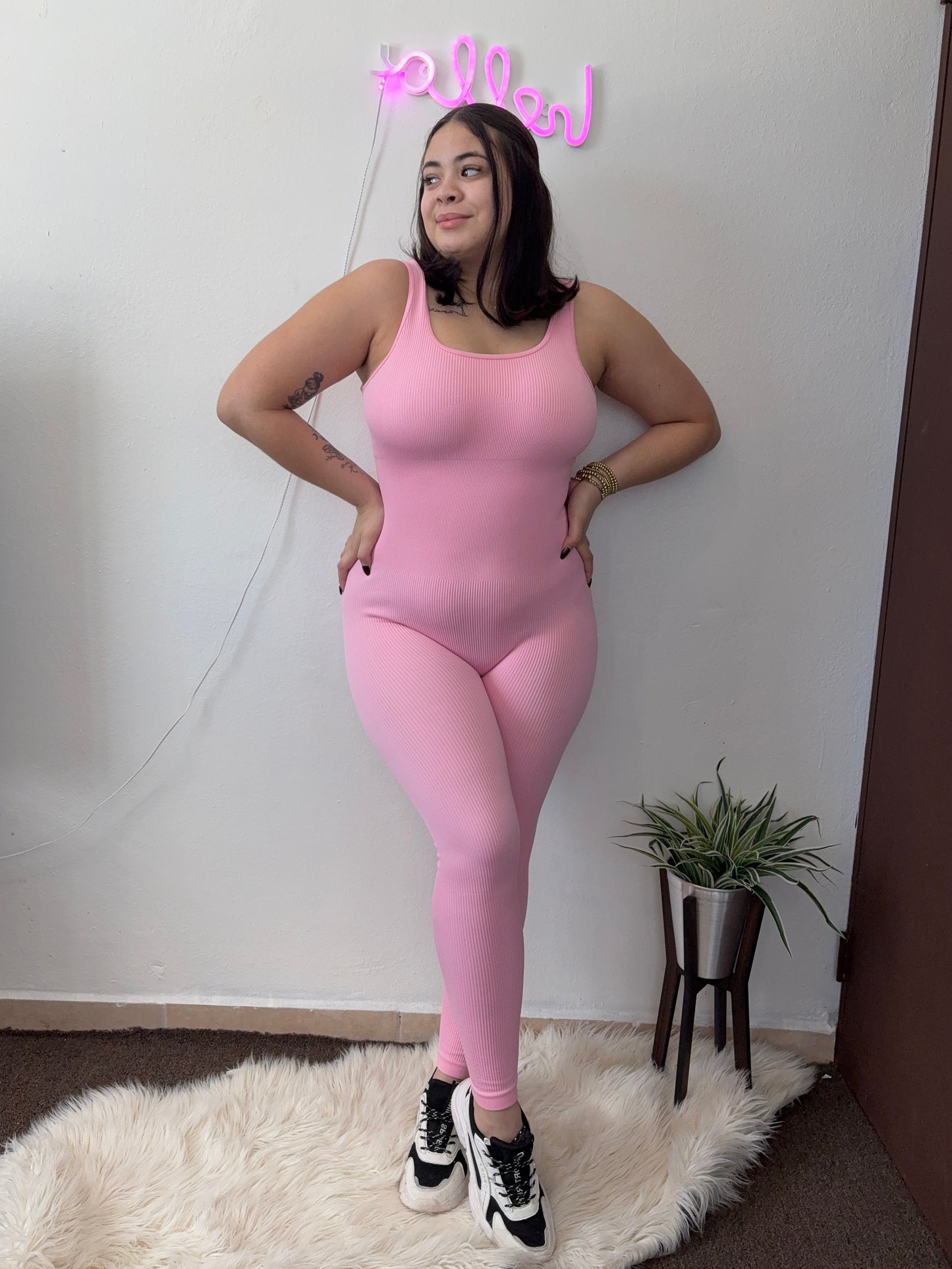 Girl Pink Jumpsuit